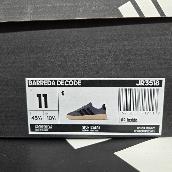 New Adidas Barreda Decode \'Grey Black\' Men\'s Shoes Size 11 main image 6